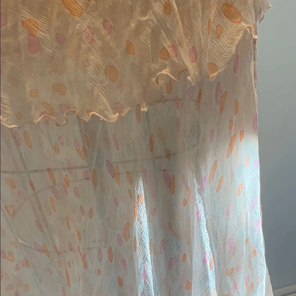 Nougat London 100% Silk Watercolour Dots Patterned Dress - Picture 13 of 16